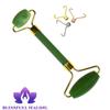 Blessfull Healing Green Aventurine Gua Sha SPA Jade Massage Roller Massager Eye Face Neck Facial Relaxation Slimming Tool view 2