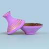 Aker Fassi Moroccan Lip Stain Tagine Moroccan Clay pot - Natural Lipstick Blush Lip and Cheek 2 in 1 view 4
