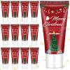 Dansib 12 Pcs Mini Sunscreen Bulk for Summer Travel Size Spf 30 Water Resistant Sunblock Sunscreen Lotion Bulk for Valentine Gifts Wedding Bridal Favors for Pool Party(White Cream,Christmas) view 1
