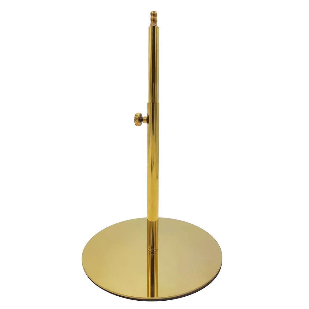 CHADWICK Mannequin Head Stand for Mannequin Head Adjustable Wig Head Stand Metal Pedestal Stand with Non-Slip Base Round Base Stand Mannquine Head Bracket Wig Hat Stand Accessory, Stainless Steel