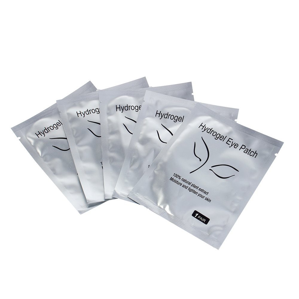 Kuuleyn 100Pairs Beauty Makeup Mask Kit,Under Eye Pads,Lint Under Eye Patch Gel pad Patches for Eyelash Extensions Supply Tape 100P