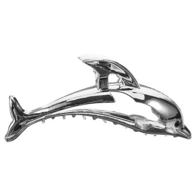 CALLARON Dolphin-shaped Hair Clips for Women and Girls Elegant Non- Accessories for Thin Hair for Everyday Use and Special Occasions Silver
