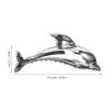 CALLARON Dolphin-shaped Hair Clips for Women and Girls Elegant Non- Accessories for Thin Hair for Everyday Use and Special Occasions Silver view 2