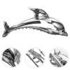 CALLARON Dolphin-shaped Hair Clips for Women and Girls Elegant Non- Accessories for Thin Hair for Everyday Use and Special Occasions Silver view 4