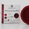 Arganier Noir Aker Fassi Moroccan Lip and cheek Clay Pot Red Buildable Tint Color. view 2