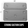 GORILLA GRIP Bath Pillow for Tub, Improved Suction Cups, Luxury Bathtub Pillows, Headrest for Neck and Back Support, Relaxing Home Spa, Hot Tubs and Bathroom Essentials, Gifts for Women, 2 Panel Gray view 4