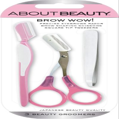 About Beauty Brow Wow - 3 Eyebrow Groomers for Shaping, Grooming, and Styling, Made with Japanese Steel for Painless Removal and Shaping of Facial Hair