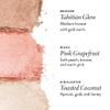 Geller's Greatest Lift-n-Glow Palette - Tahitian Glow, Pink Grapefruit, Toasted Coconut + Retractable Angled Kabuki Brush view 4