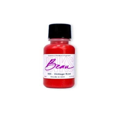Professional Lip Pigment for Permanent Makeup (15ml) - Vintage Rose Permanent Lip Stain - Muted Rose Permanent Lipstick Pigment for Lip Tattoo or Liner - PMU Supplies for Stunning Lip Makeup