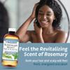 De La Cruz Rosemary Mint Oil Blend for Hair & Scalp - Revitalizing Formula with Castor, Avocado and Olive Oils- Naturally Moisturizing - 8 FL OZ view 2