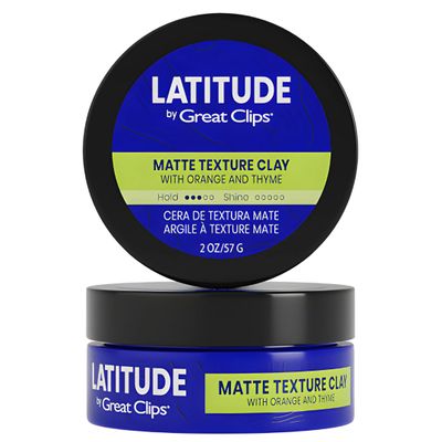 GREAT CLIPS LATITUDE Matte Texture Clay | Hair Gel for Men | Medium Hold + No Shine | 2oz