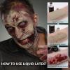 Halloween Zombie Makeup, Complete Zombie SFX Makeup Kit Set with Face Paint, Liquid Latex, Scar Wax & Fake Blood for Special Effects Make Up, Costume Cosplay Stage & Movie view 4