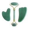 DNSBOND Face Roller Gua Sha Gouache Scraper Natural Amethyst Rose Jade Stones Roller and Guasha Set Facial Lift Skin Care Tools, Type 3 view 1
