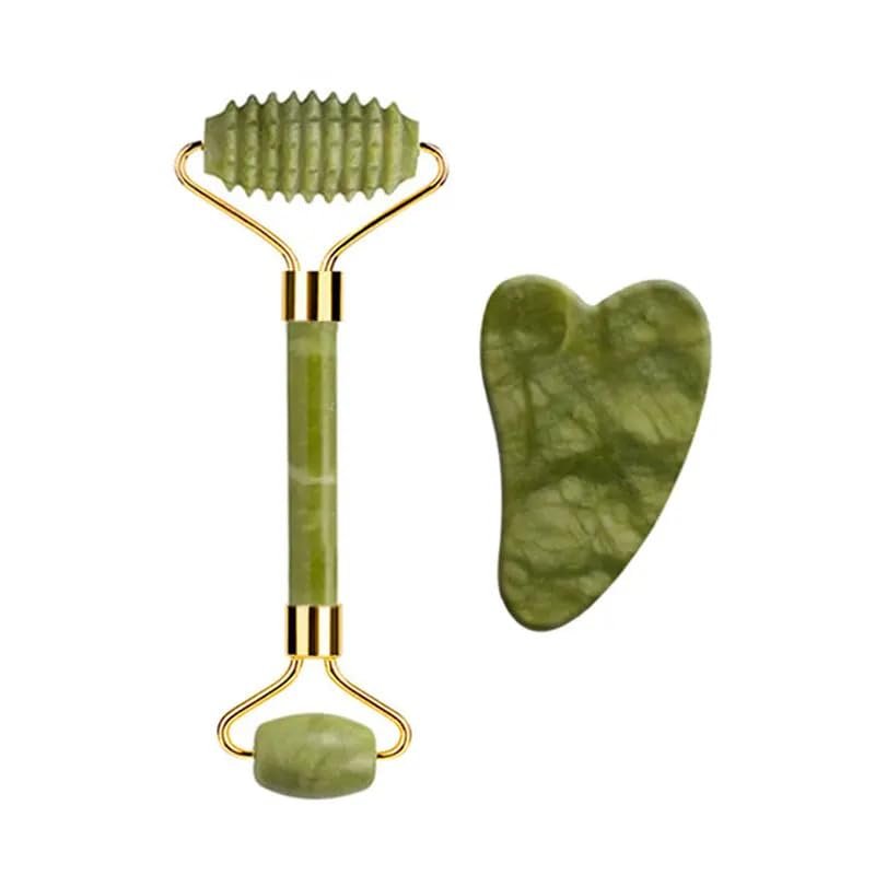 DNSBOND Facial Jade Roller Set for Face Guasha Stone Gouache Scraper Beauty Thin Face Lift Anti Wrinkle Care Tools,Type 04