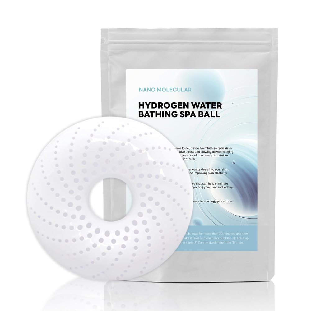 Unosuich Hydrogen Water Bath Tablets Hydrogen Bath Bombs Kit Molecular H2 SPA Soak Bathing Hydrogen Bath Salt Bomb,Resuable 10 Times