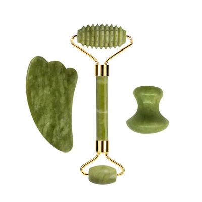DNSBOND Facial Jade Roller Set for Face Guasha Stone Gouache Scraper Beauty Thin Face Lift Anti Wrinkle Care Tools,Type 03
