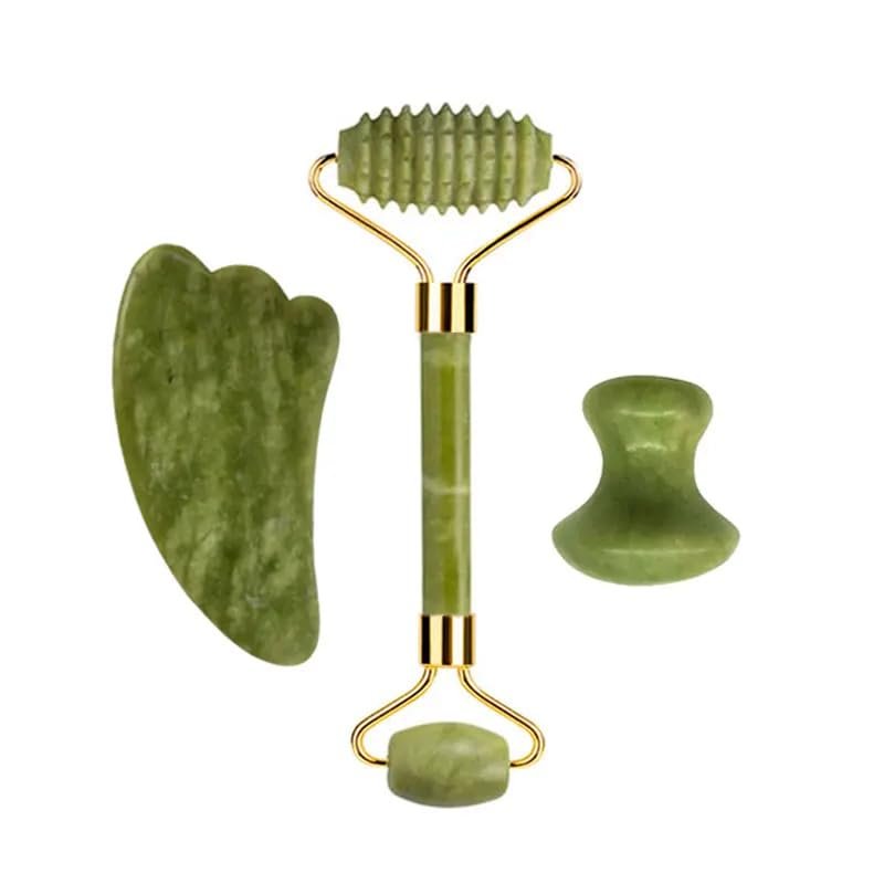 DNSBOND Facial Jade Roller Set for Face Guasha Stone Gouache Scraper Beauty Thin Face Lift Anti Wrinkle Care Tools,Type 03