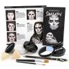 Halloween Skeleton Makeup, Complete Skull Makeup Kit Face Paint SFX Character Set, Professional Skeleton Make Up Kit for Costume Art Cosplay Dress-Up Party for Kids & Adults view 1