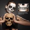 Halloween Skeleton Makeup, Complete Skull Makeup Kit Face Paint SFX Character Set, Professional Skeleton Make Up Kit for Costume Art Cosplay Dress-Up Party for Kids & Adults view 4