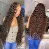 Human Braiding Hair Water Wave Bulk Human Hair for Braiding 100g No Weft #4 Medium Brown 20inch Wet and Wavy Curly Micro Human Braiding Hair for Boho Braids Bulk view 2