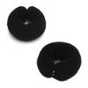 2PCS 20cm Donut Ring Style Bun Maker - DIY Hair Foam Ring Shaper Snap Roll Bun Tool for Women(Black) view 3