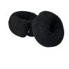 2PCS 20cm Donut Ring Style Bun Maker - DIY Hair Foam Ring Shaper Snap Roll Bun Tool for Women(Black) view 4