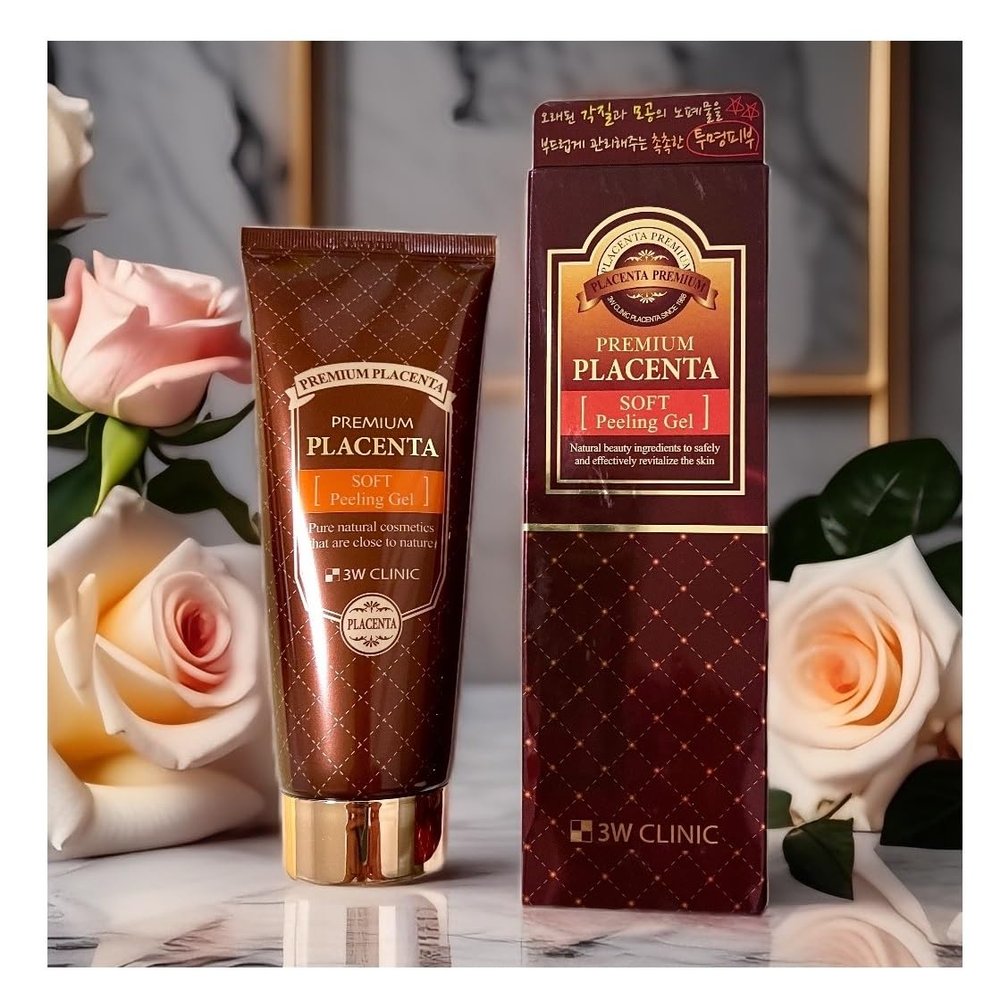 Generic 123 UBuy Shop_Korea PREMIUM PLACENTA Soft Peeling Gel 180ml. Say Goodbye Old Dead Skin Cells and Impurities in Pores! Miss Korea Official Productor., Brown