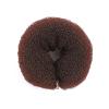 2PCS 20cm Donut Hair Bun Maker Ring Style Bun Hair Bun Maker DIY Hair Foam Ring Shaper Snap Roll Bun Tool for Women(brown) view 2