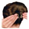 2PCS 20cm Donut Hair Bun Maker Ring Style Bun Hair Bun Maker DIY Hair Foam Ring Shaper Snap Roll Bun Tool for Women(brown) view 4