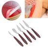 5 Pcs Wax Spatulas Multifunction Cake Icing Spatula Mixing Scraper For Decorating Baking Cosmetics Foot Care Craft Pen Body Hair Removal view 3