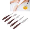 5 Pcs Wax Spatulas Multifunction Cake Icing Spatula Mixing Scraper For Decorating Baking Cosmetics Foot Care Craft Pen Body Hair Removal view 4