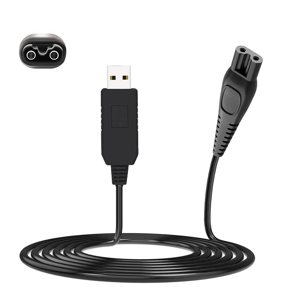 15V USB Charger for Philips Shaver HQ8505, BufferABC Cable Replacement Charging Cord Electric Beard Trimmer Razor Power Lead Compatible with Philips Norelco Series 3000 5000 One Blade QP6520 QP6510