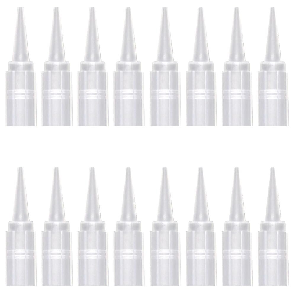 100 Pieces Tattoo Tip Tattoo Needle Tube Plastic Tattoo Needle Nozzle Tattoo Needle Cap Tattoo Needle Tip Tattoo Nozzle Tips for 1R Tattoo Needle(Clear, Large)