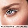 evpct 1Pcs White Color Gel Glitter Eyeliner Pencils Set for Women Waterline Waterproof Smudge Proof lapiz de ojos delineador de ojos contra el agua Eye Liner Makeup,02# White view 4