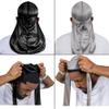 4PCS Silky Durags for Men Women 360 Waves with 1 Wave Cap, Silky Satin Durag Extra Long Tails view 3