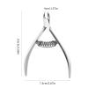 Lily Brown Stainless Steel Toenail Cuticle Nipper Dead Skin Scissor Nail Cuticle Scissors Plier Manicure Tool Nail Trimmer Professional Dead Skin Scissors Dead Skin Remover Tool view 3