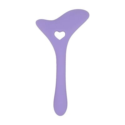 Aid Reusable Silicone Eye Makeup Tool with Cream Applicator For Drawing Eyeshadow Mascara (Violet)