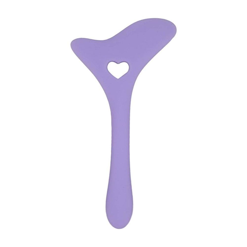 Aid Reusable Silicone Eye Makeup Tool with Cream Applicator For Drawing Eyeshadow Mascara (Violet)