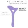 Aid Reusable Silicone Eye Makeup Tool with Cream Applicator For Drawing Eyeshadow Mascara (Violet) view 2