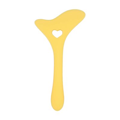 Aid Reusable Silicone Eye Makeup Tool with Cream Applicator For Drawing Eyeshadow Mascara (Yellow)