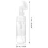 1Pc 200ml Transparent Foam Bottle with Brush Empty Plastic Foam Dispenser Bottle Refillable Foaming Bottles Soap Dispenser Pump Bottles with Gel Head Wash Brush for Cleaning Travel view 2