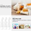 1Pc 200ml Transparent Foam Bottle with Brush Empty Plastic Foam Dispenser Bottle Refillable Foaming Bottles Soap Dispenser Pump Bottles with Gel Head Wash Brush for Cleaning Travel view 3