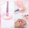 10 PCS Glitter Crystal Makeup Brush Set Cute Makeup Brushes Bling Professional Concealer Eye Shadow Eyeliner Blush Lip Blending Synthetic Brushes Tools Kit Face Cosmetics Blending Brushes for Women view 4