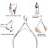 4 Packs Cuticle Nipper & Nail Trimmer, Premium Stainless Steel Cuticle Trimmer for Manicure & Pedicure at Home/Spa/Salon [Silver] view 3