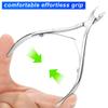 4 Packs Cuticle Nipper & Nail Trimmer, Premium Stainless Steel Cuticle Trimmer for Manicure & Pedicure at Home/Spa/Salon [Silver] view 4