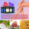 Auperwel Wax Beads for Hair Removal 1.1 lb (17.6 oz), Hard Wax Waxing Beads Kit for Sensitive Skin Brazilian, Face, Bikini, Eyebrow, Legs, Painless for Women Men, 5 packs with 10 Sticks view 2