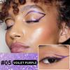 evpct 1Pcs Voilet Purple Glitter Glittering Diamond Shimmer Liquid Eyeliner Eye Makeup Pencil Set, Sparkle Shimmer Colored Eyeliner Pen Waterproof Smudge Proof Long Lasting High Pigmented 05# view 2
