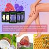 Auperwel Wax Beads for Hair Removal 1.1 lb (17.6 oz), Hard Wax Waxing Beads Kit for Sensitive Skin Brazilian, Face, Bikini, Eyebrow, Legs, Painless for Women Men, 5 packs with 10 Sticks view 2