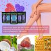 Auperwel Wax Beads for Hair Removal 1.1 lb (17.6 oz), Hard Wax Waxing Beads Kit for Sensitive Skin Brazilian, Face, Bikini, Eyebrow, Legs, Painless for Women Men, 5 packs with 10 Sticks view 2