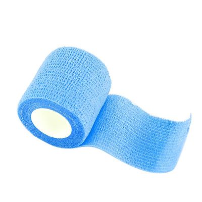 24PCS Tattoo Grip Bandage Cover Wraps Tapes Nonwoven Waterproof Self Adhesive Finger Protection Permanent Makeup Accessories Tattoo Supplies (Blue)